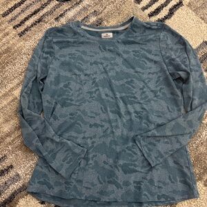 Blue Camo Long Sleeve Shirt